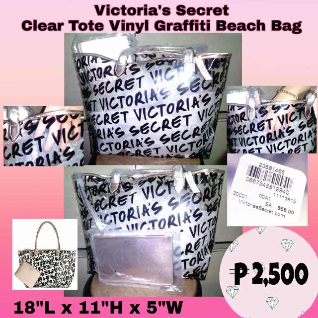 victoria secret clear tote bags