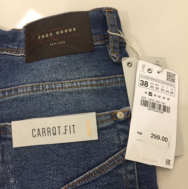 Zara carrot hot sale cropped