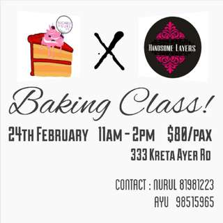 Baking Classes Poster Design | Baking classes, Cake delivery, Cake classes