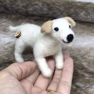 needle felted pet dog, labrador, fiber art, home decor, felted