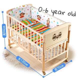 Baby cot (0-6 yrs old)