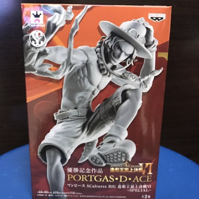 全新one Piece 海賊王scultures Big 造型王頂上決戰6 Sp Ace 火拳艾斯模型原色 玩具 遊戲類 玩具 Carousell