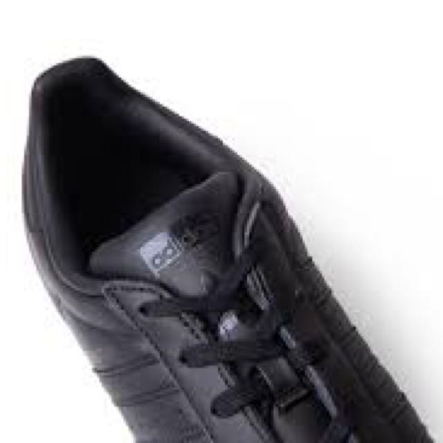 Adidas superstar metal toe all black Women s Fashion Footwear