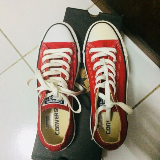 converse ox red