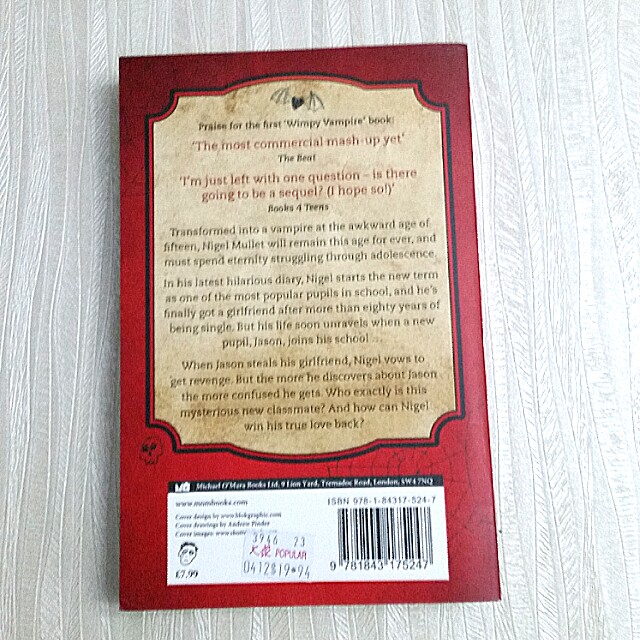 Reserved Diary Of A Wimpy Vampire Story Books By Tim - 