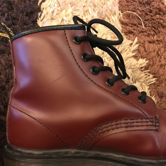Dr. Martens 101 Smooth Cherry Red Women s Fashion Footwear