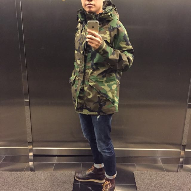 ecwcs E.C.W.C.S woodland camo gore-tex parka, 男裝, 外套及戶外衣服