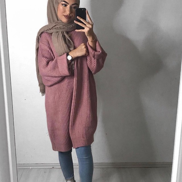 oversized long pullover