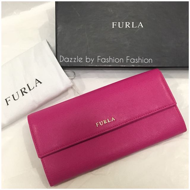 FURLA pink leather wallet Women s Fashion Bags Wallets Wallets Card holders on Carousell
