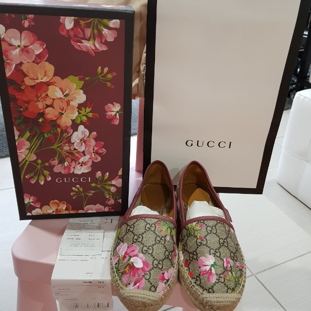 gucci gg blooms supreme espadrille