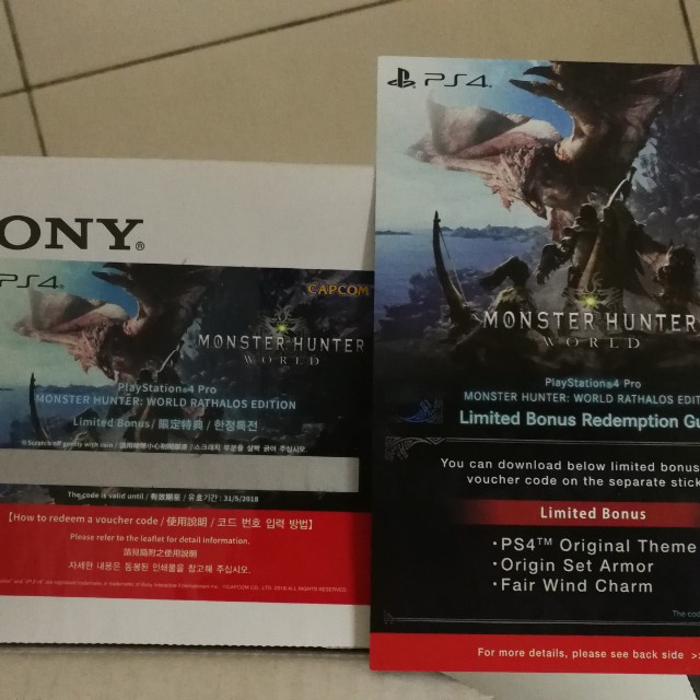 Limited Edition Monster Hunter World Theme With Bgm Hobbies Toys Toys Games On Carousell