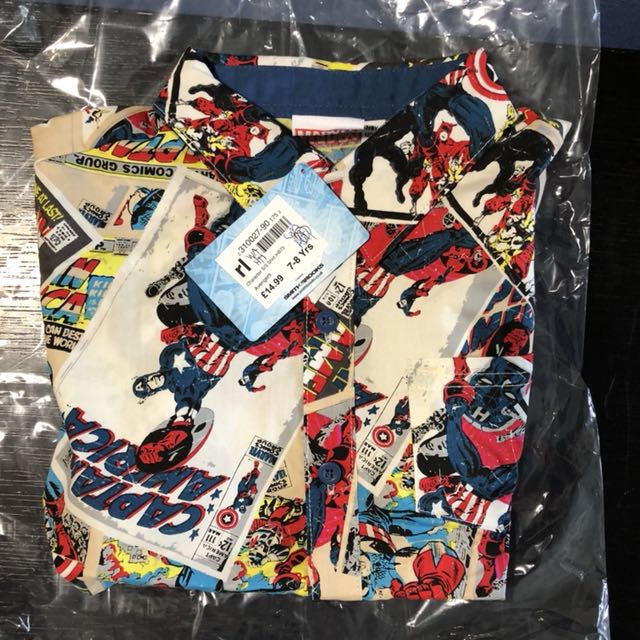 marvel collared shirt