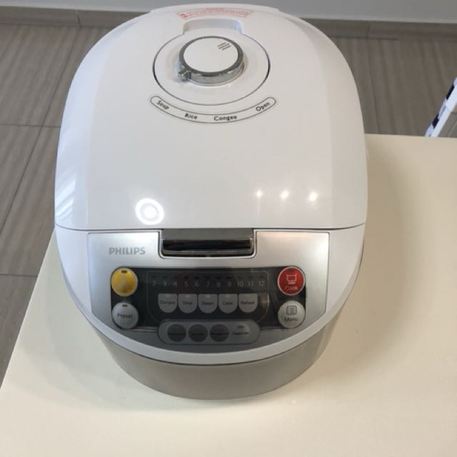 Philips Rice Cooker Fuzzy Logic HD3038 (1.8L), TV & Home Appliances