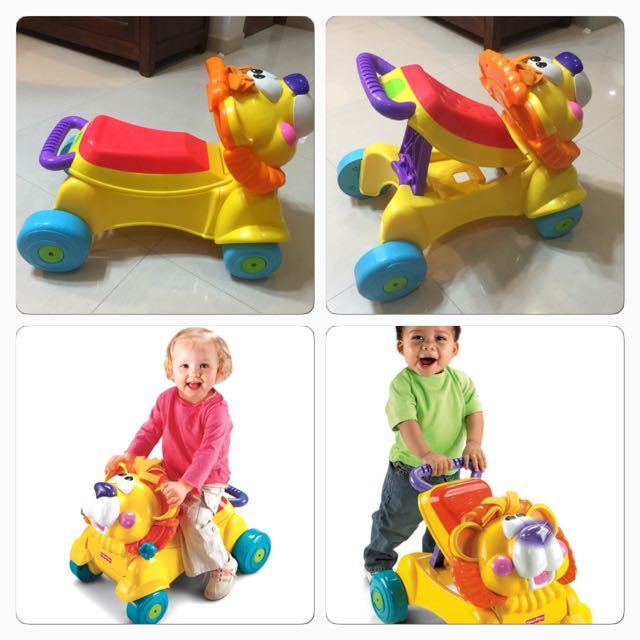 stride and ride lion fisher price