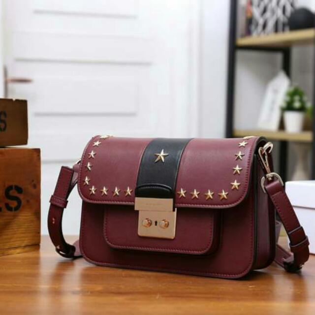 Sloan editor studded leather shoulder bag outlet