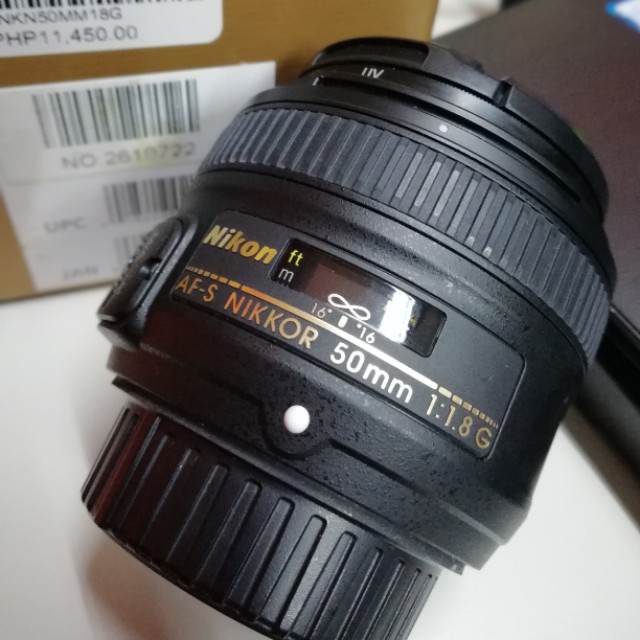 Used Nikon Af S Nikkor 50mm F 1 8g Lens Photography On Carousell