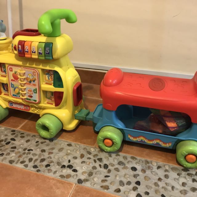 vtech push and ride alphabet train red
