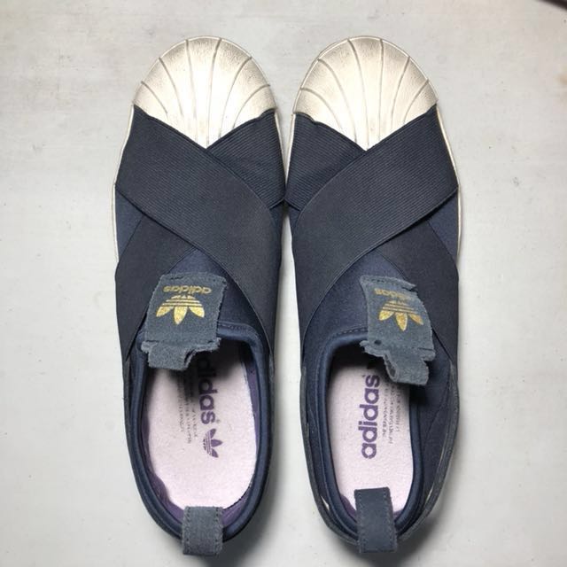 Adidas Superstar Slip - ons (azul), preloved Moda Mujer, zapatos Adidas Superstar Slip - ons (azul), preloved Moda Mujer, zapatos