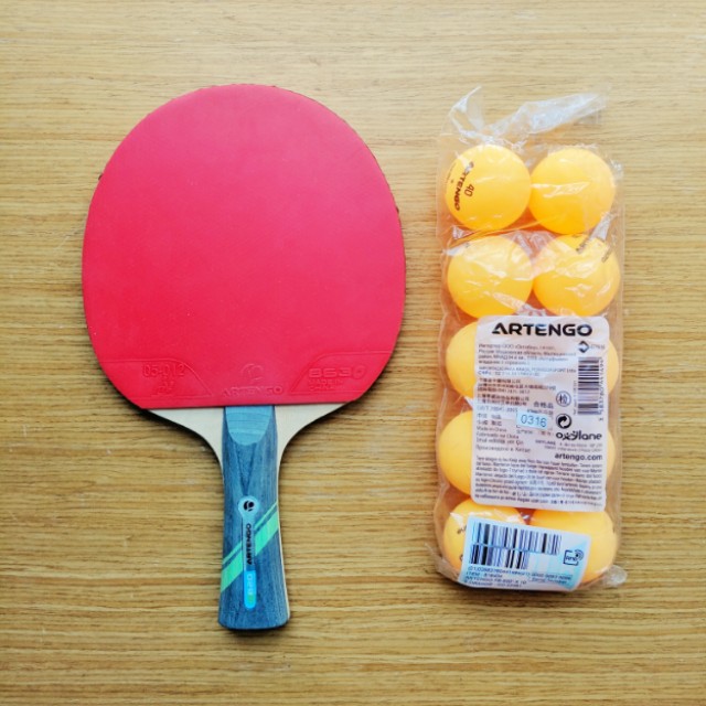 artengo table tennis racket