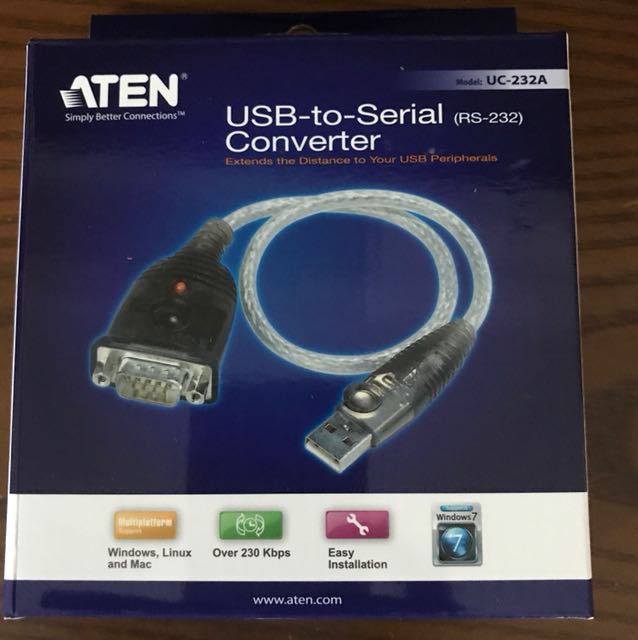ATEN USB to Serial Converter UC232, Electronics, Computer Parts & Accessories on Carousell