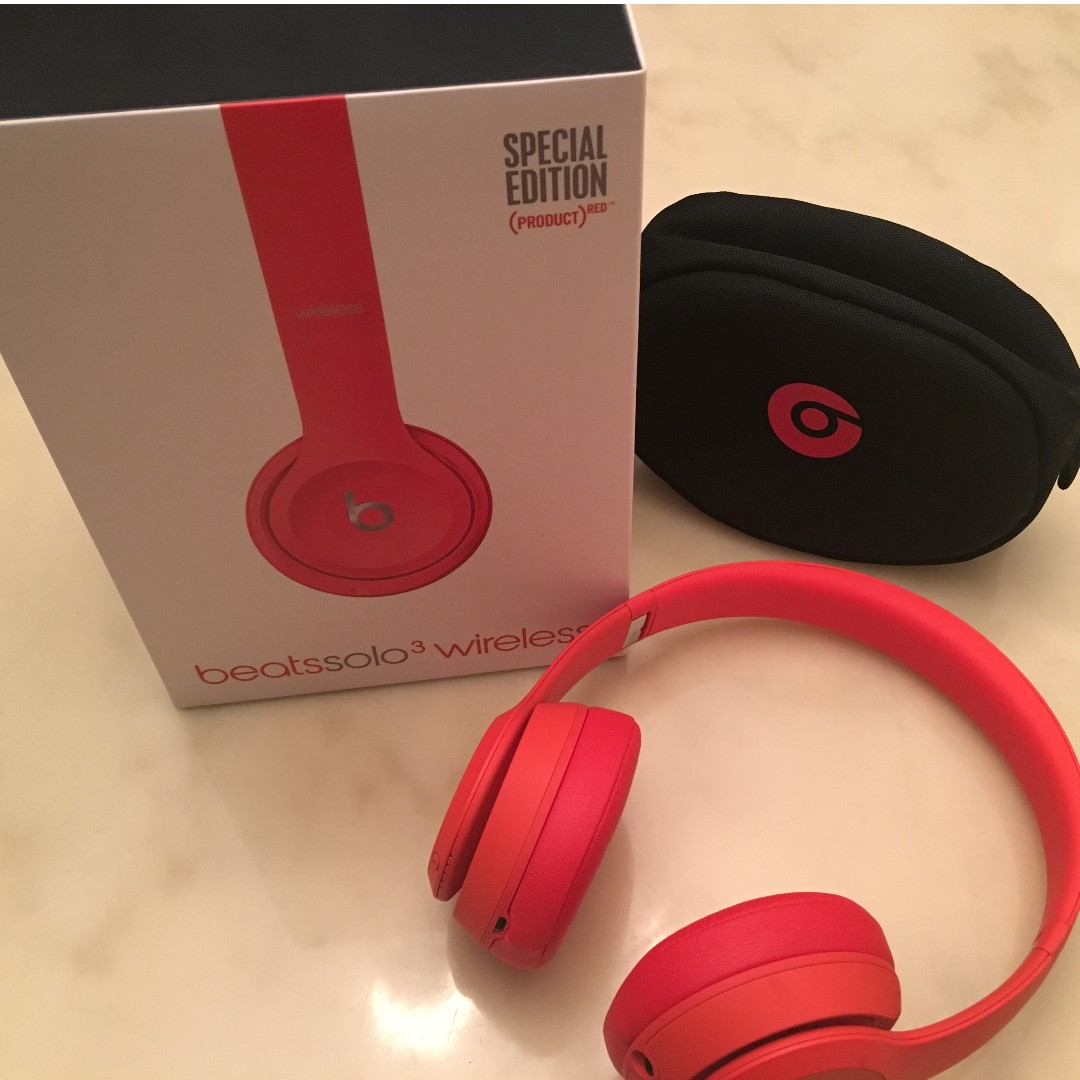 beats solo 3 wireless red special edition