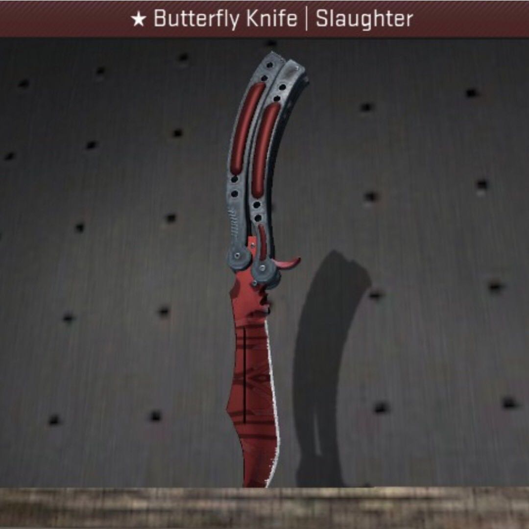 Butterfly Knife Slaughter CSGO, Toys & Games, Video Gaming ...