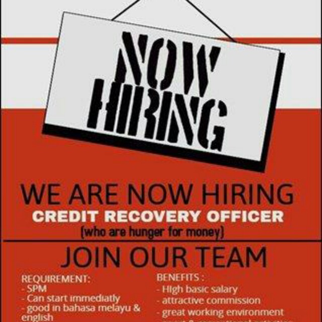 Credit Recovery Officer Jobs Full Time Admin Office Finance On Carousell
