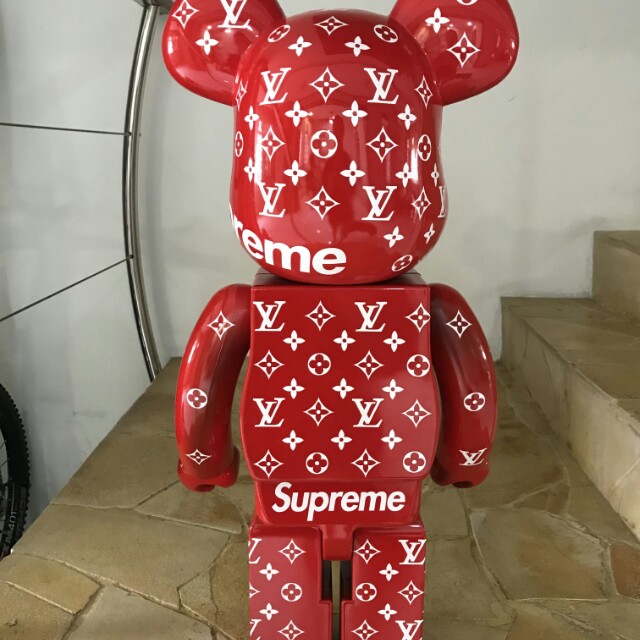 Customized SUPREME Bearbrick 1000%, Luxury, Accessories on Carousell