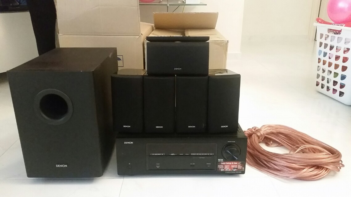 denon 5.1 home theatre speaker system