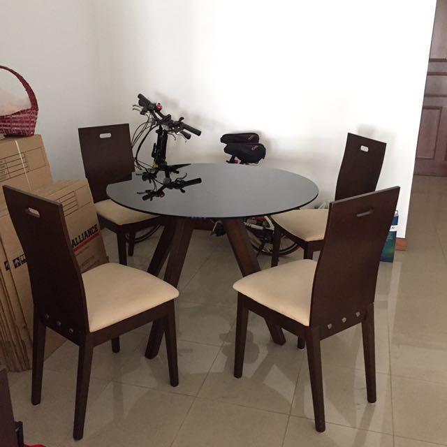 Dining Table Set 4 Seats Furniture Tables Chairs On Carousell