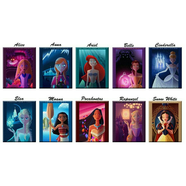 Disney Princess Ref Display Collectible Giveaway Frozen Moana