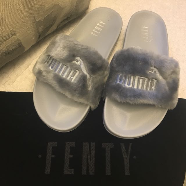 puma sandals fur