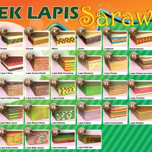 Kek Lapis Sarawak Food Drinks Baked Goods On Carousell