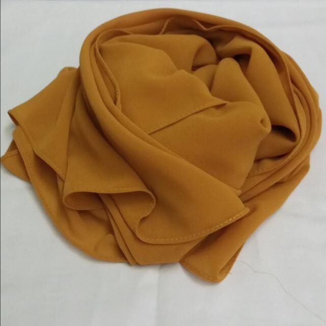 gold chiffon shawl