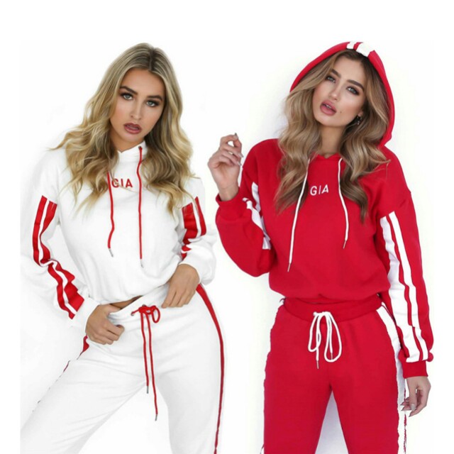 i am gia red tracksuit
