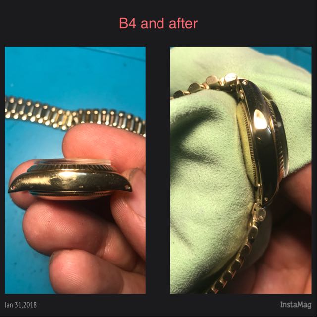 Polishing with dremel tools , Luxury, Watches on Carousell