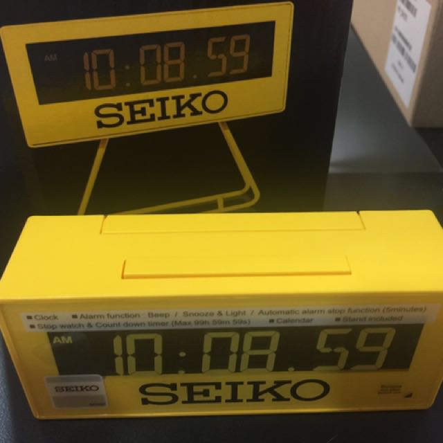 Seiko QHL062Y Alarm Clock, Health & Nutrition, Health Monitors