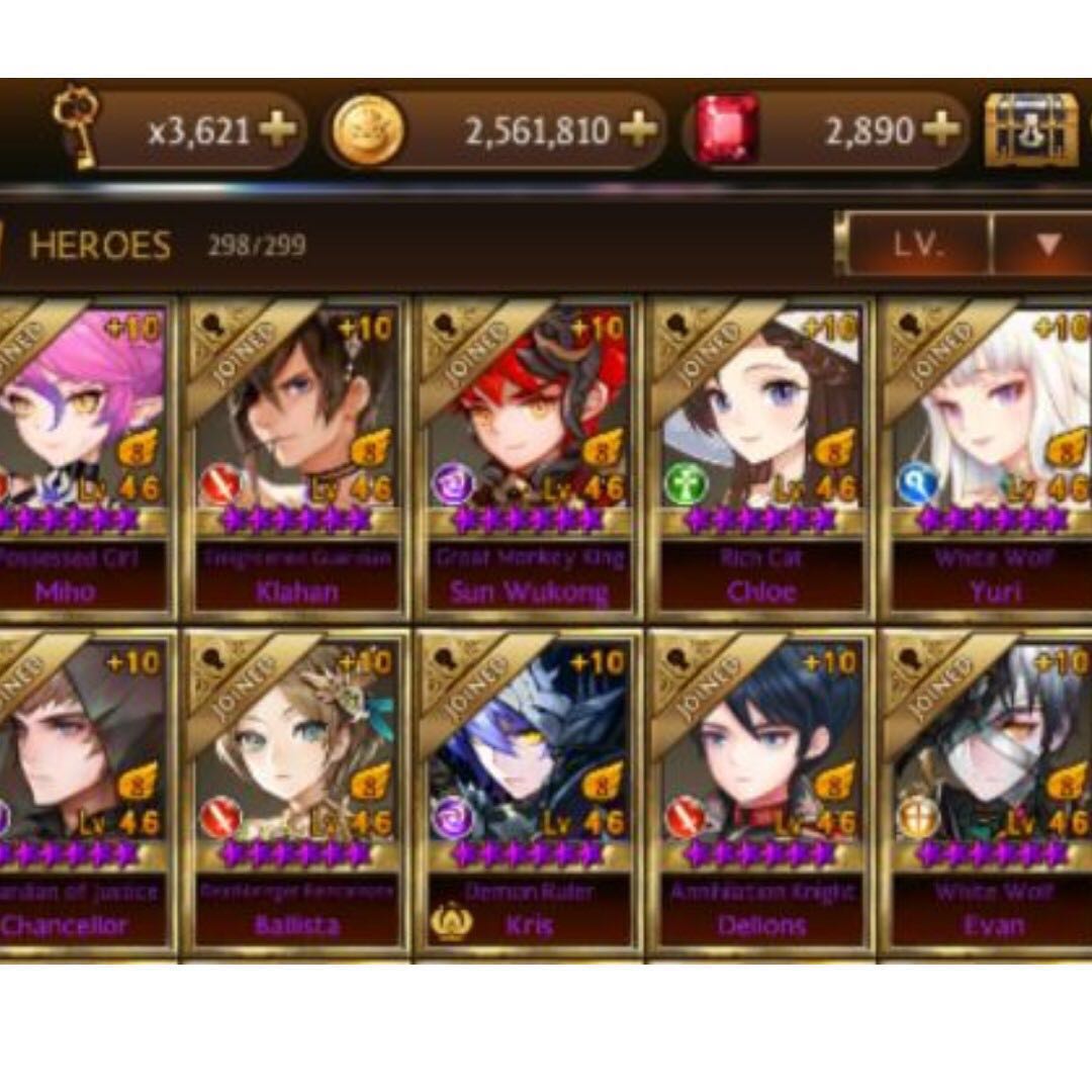 Knight Asia Seven knight Asia Lv 70+ account, Toys & Games, Video Gaming, Video ...