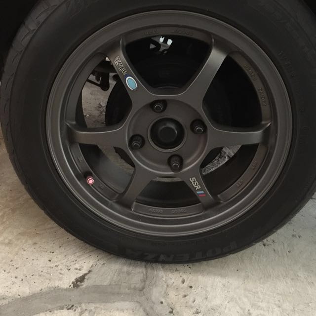 Ssr Rims Wheels 15 Inch With Re003 80 Threadwear Car Accessories On Carousell