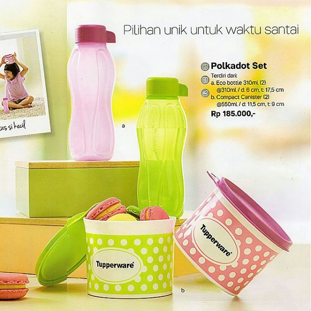 Tupperware Promo Polkadot Set Serba Serbi Di Carousell