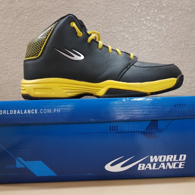 world balance shoes basketball yellow