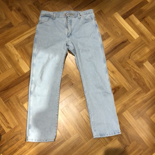 Wrangler Men’s Cowboy Cut Bleach Jeans, Men's Fashion, Bottoms, Jeans