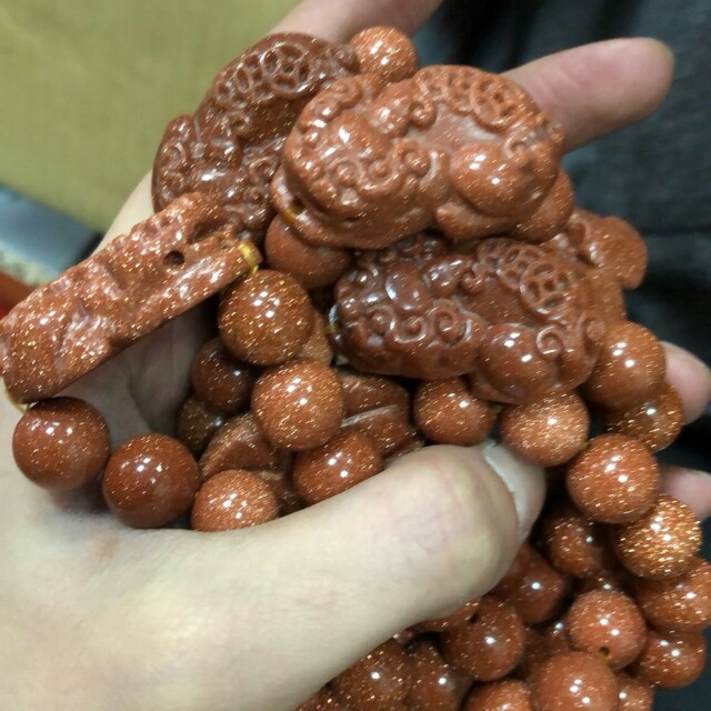 天然金沙石貔貅 招财 挡煞 辟邪