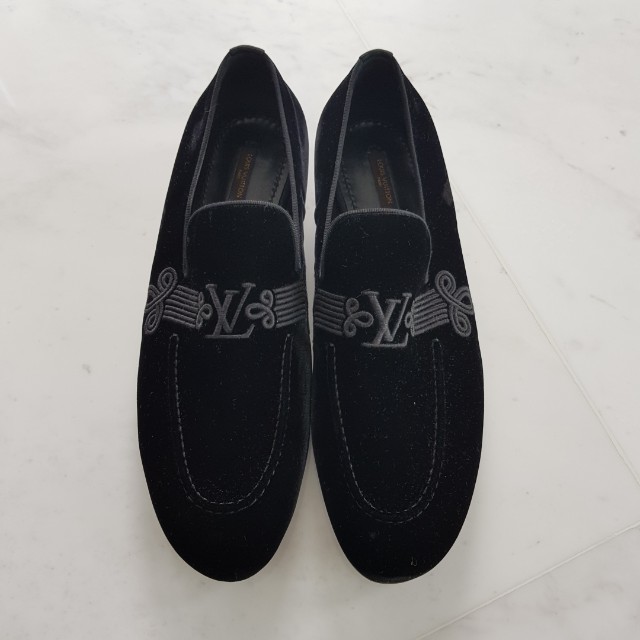 Louis Vuitton black damier men's loafers preorder, Men's Fashion, Footwear,  Dress Shoes on Carousell