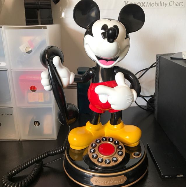 Classic Mickey Mouse Telephone Furniture Home Decor On Carousell