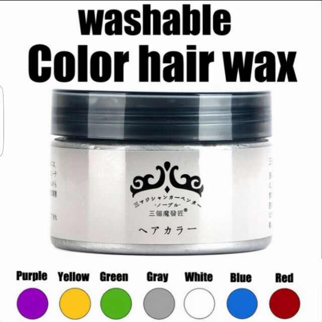 Temp Colored Hair Wax Mofajang Health Beauty Hair Care On