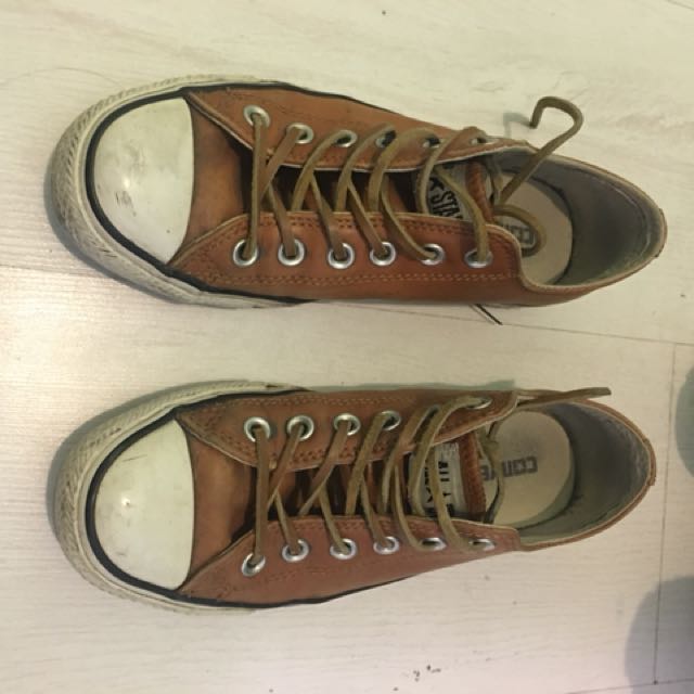 Converse low online cut leather