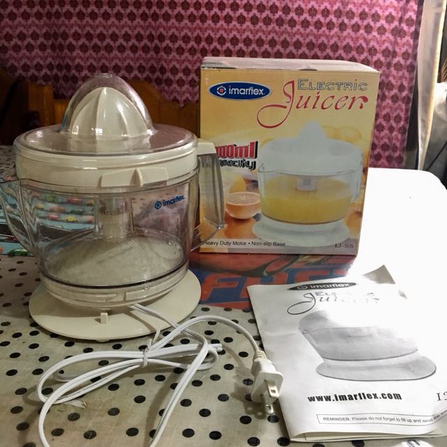 Imarflex Electric Juicer Home Furniture Home Appliances Other Kitchen Appliances On Carousell