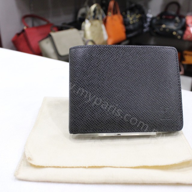 Louis Vuitton Ardoise Tiaga Wallet Slender ID Wallet