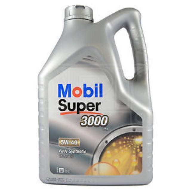 Mobil Super 3000x1 Engine Oil 5w40 Car Accessories On Carousell